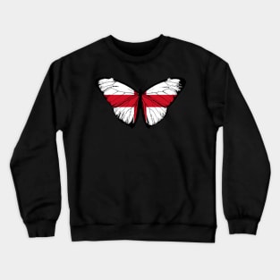 Vintage England Butterfly Moth | Pray For England and Stand with England Crewneck Sweatshirt